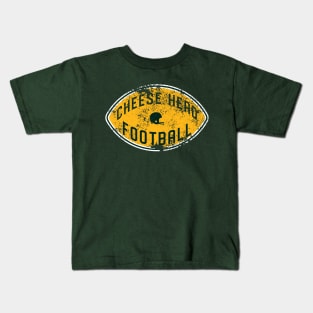 Cheese Head Football Kids T-Shirt